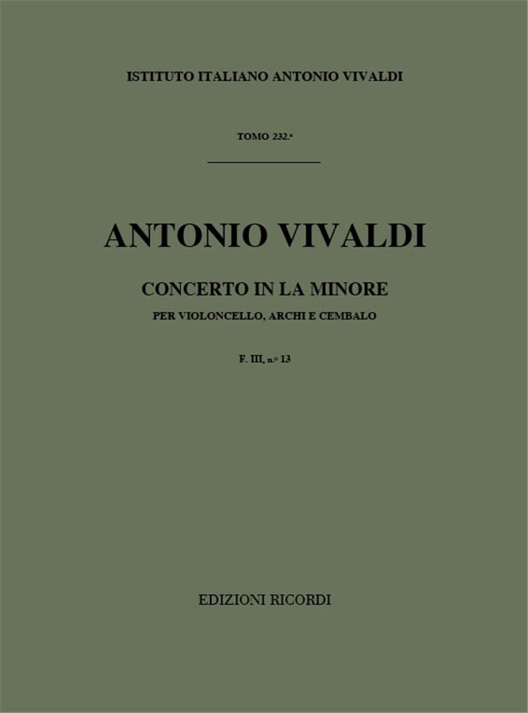 Concerto In La Min. RV 421